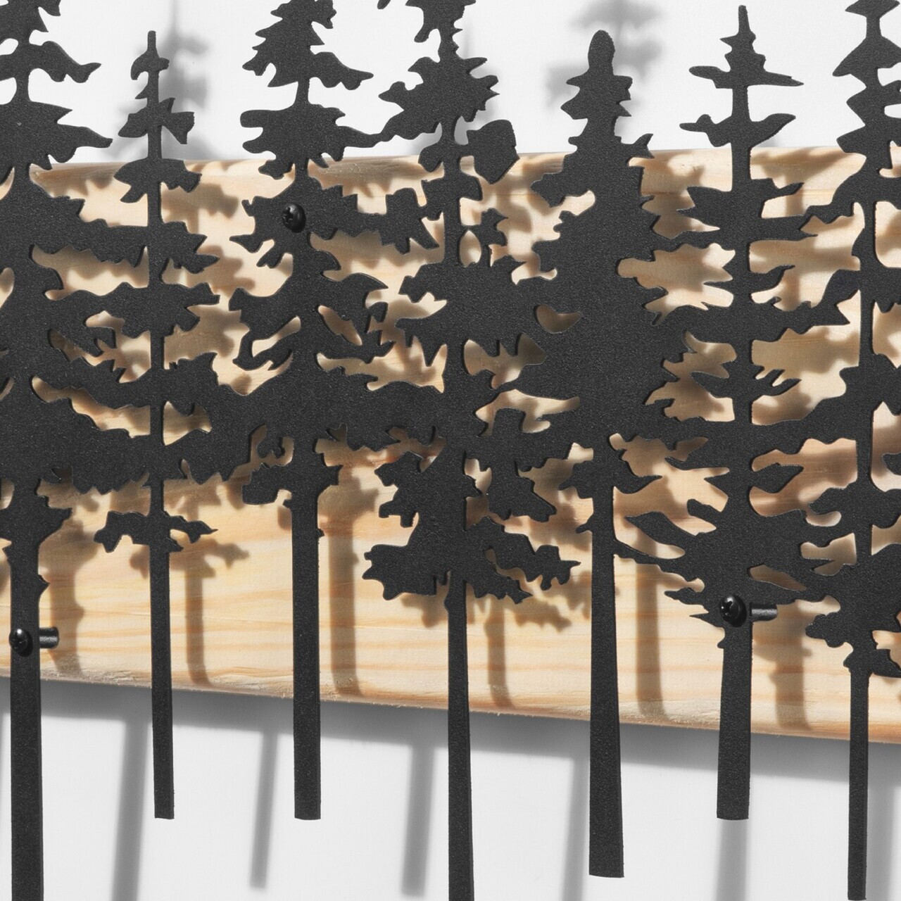 Decoratiune de perete, Nordic Pine, Cadru: Lemn (Grosime: 2 cm), Natural/Negru — imaginea 4