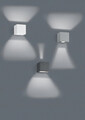Aplica de perete pentru exterior Adaja, TRIO, 8x8x8 cm, 3W, 2x SMD, aluminiu turnat, antracit