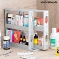 Organizator de condimente glisant si pivotant, Rispick InnovaGoods, 10x28x28.5-45 cm