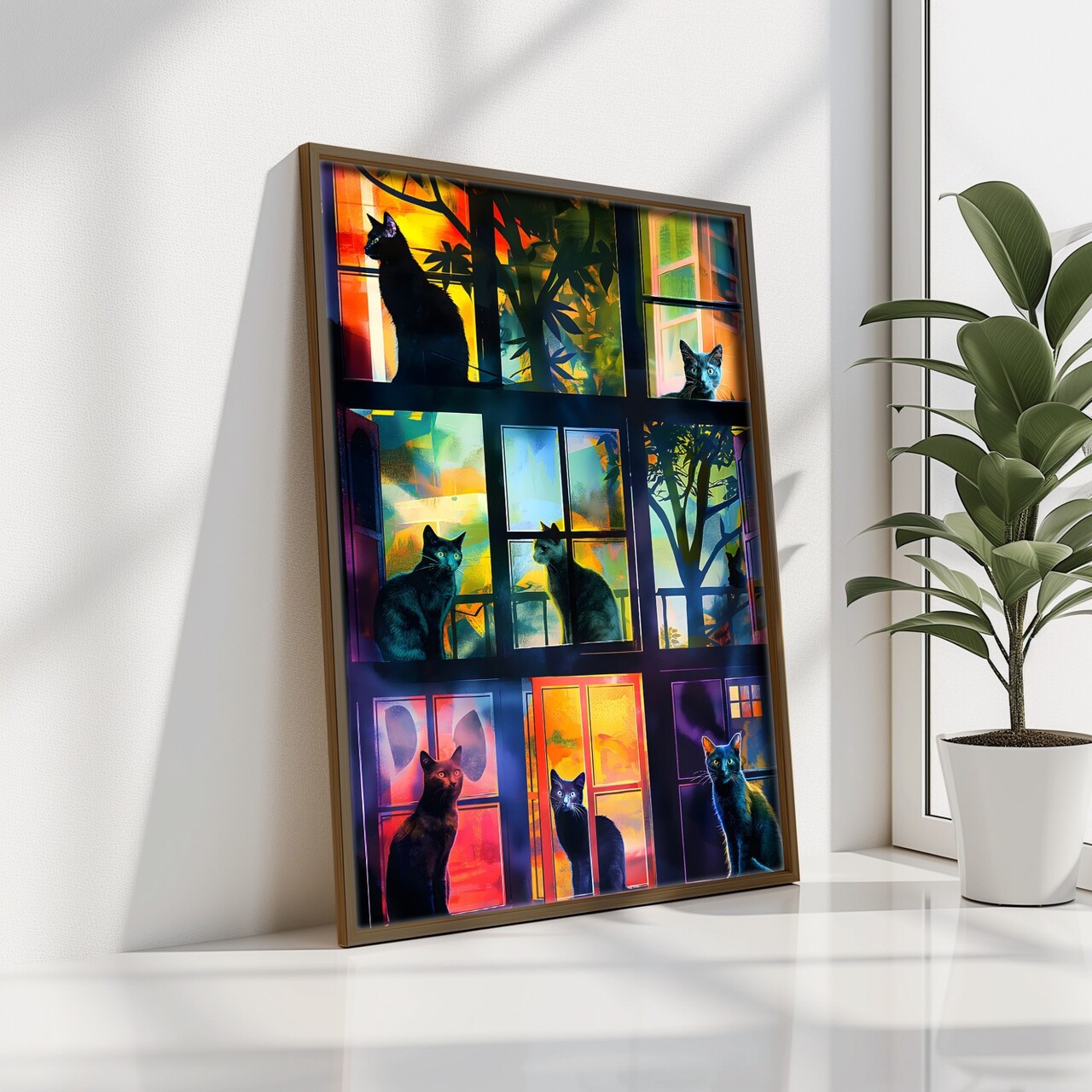 Tablou decorativ, GE026-L, Lemn, Multicolor - view 3