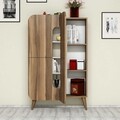 Dulap multifunctional, Hommy Craft, Mine, 93 x 144 x 31.8 cm, pal melaminat, nuc/crem