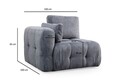 Coltar, Atelier del Sofa, 560ARE4114, Lemn de fag / PAL, Gri