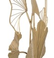 Decoratiune de perete Double Leaf, Mauro Ferretti, 120.5x80.5 cm, fier, auriu