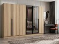 Dulap pentru haine, Hanah Home, Nisa, 270x210x52 cm, Dore