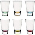 Set 6 pahare diverse bauturi, Vidivi, Confetti, 400 ml, sticla, multicolor
