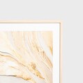Tablou decorativ cu model frunze Zefir, Homla, 40x50 cm, lemn, multicolor