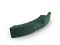 Canapea semirotunda 5 locuri, Lupine, Micadoni Home, BL, 367x118x70 cm, poliester chenille, verde