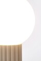 Lampa de masa Delphine, Bizzotto, D15x30 cm, 1 x E14, 15W, metal/sticla, gri