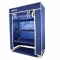 Organizator pentru pantofi Blue, Jocca, 30 x 60 x 80 cm, polipropilena/metal, albastru/alb