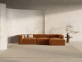 Coltar dreapta 4 locuri, Bergamo, Cosmopolitan Design, 344x152x70 cm, tesatura structurata, gri maro