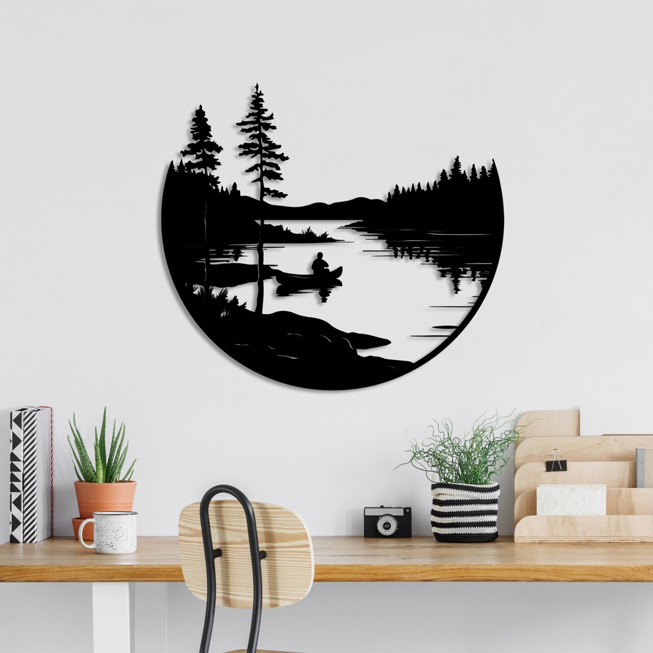 Decoratiune de perete, Solo, Dimensiune: 54 x 60 cm, Negru - view 2