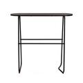 Consola Emmitt, Versa, 80 x 23.5 x 80 cm, MDF/metal, negru