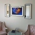 Set tablou si 2 oglinzi decorative T806, Neostill, sticla temperata, 50 x 70 cm/30 x 70 cm