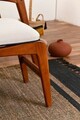 Set Masa si Scaune, Vow Chair, Touch (2S-1B), Lemn de carpen, Maro/Crem