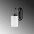 Aplica de perete, Fulgor, 942FLG2202, Metal, Alb/Negru