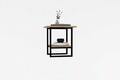 Masuta, Asse Home, Limit, 45x47x45 cm, Stejar / Negru