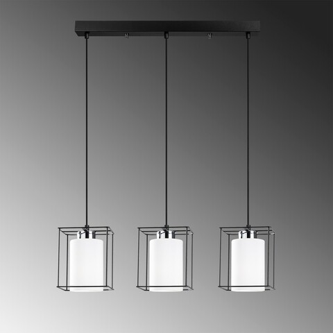 Lustra, Swank – 702-S1, Sheen, 65 x 113 cm, 3 x E27, 40W, negru mezoni.ro