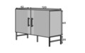 Comoda ELTAP, Raftt, 120x42x80 cm, PAL/MDF, negru