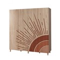 Dulap pentru haine, Vella, Loni 4 -970, 180x192x52 cm, PAL, Sonomo