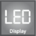 Cantar de baie LED, Wenko, 30x26x2.1 cm, sticla/ABS, negru/gri
