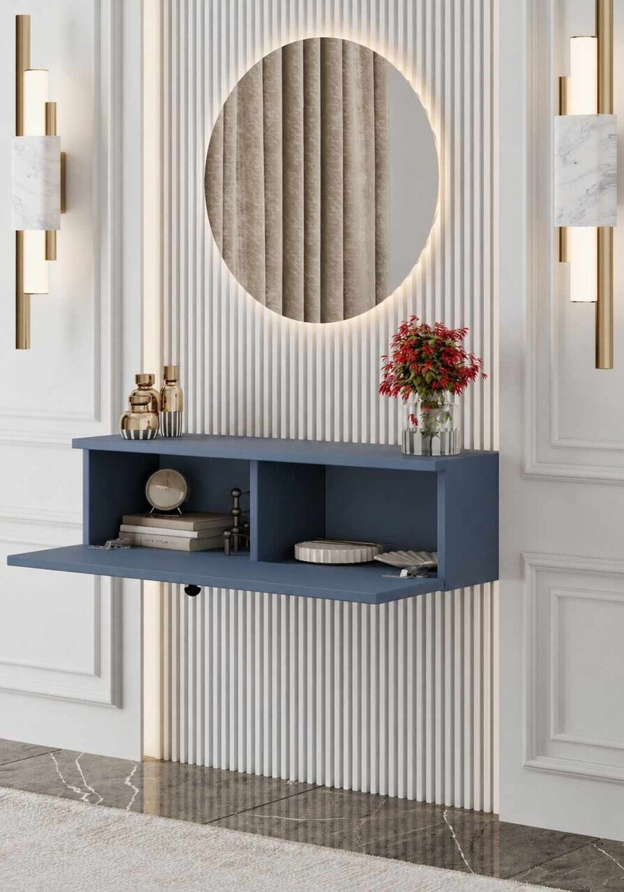 Bufet, Hanah Home, Mimosa 70, 70x26x22 cm, MDF, Albastru - view 3