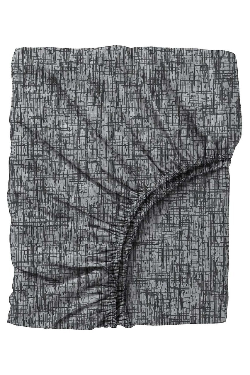 Lenjerie de pat dubla, L'essentiel Maison, Kare, Bumbac Ranforce, Negru - view 7