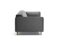 Canapea 2 locuri, Noomi-88, Micadoni Home, 162x94x75 cm, catifea, gri