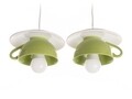 Lustra Afternoon tea, Deco Republic, E27, 2x60W, ceramica, verde