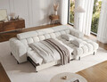 Coltar extensibil dreapta 3 locuri ELTAP, RT-01ROY, Felro, 285x181x93 cm, lemn/poliester, alb