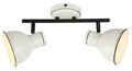 Lustra Zumba, Candellux, 39 x 20 cm, 2 x E14, 40W, alb/negru
