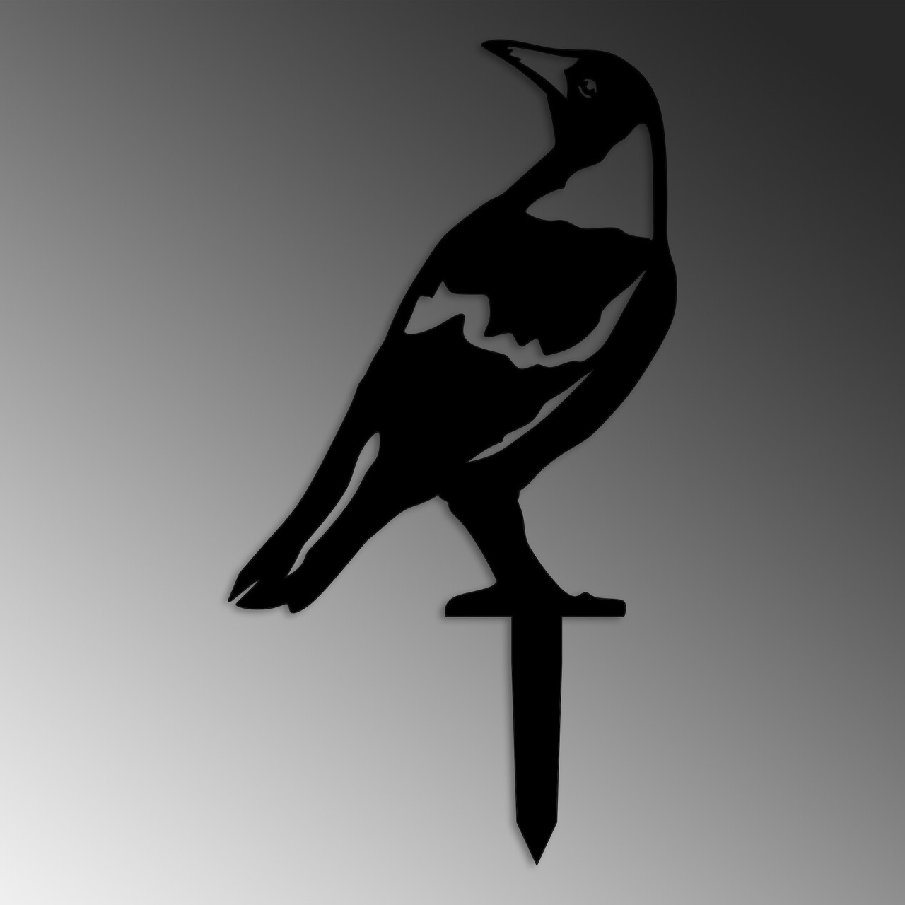 Obiect decorativ de grădină, Bird 01, 50x27 cm, Negru - view 5