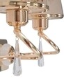 Aplica de perete Glam Ring Double, Mauro Ferretti, 32 x 27 cm, 2 x E27, 40W, fier/plastic
