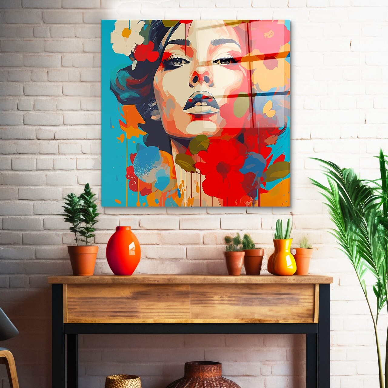 Tablou decorativ, CAM4076_5050, Dimensiune: 50 x 50 cm, Multicolor - view 4