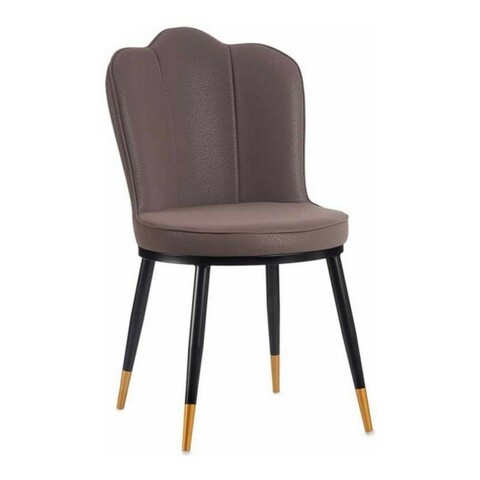 Scaun Shell, Gift Decor, 67 x 53 x 88 cm, otel/piele ecologica, lila cm