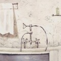 Tablou decorativ, Le Bain, Creaciones Meng, 32x32 cm, canvas/lemn de brad