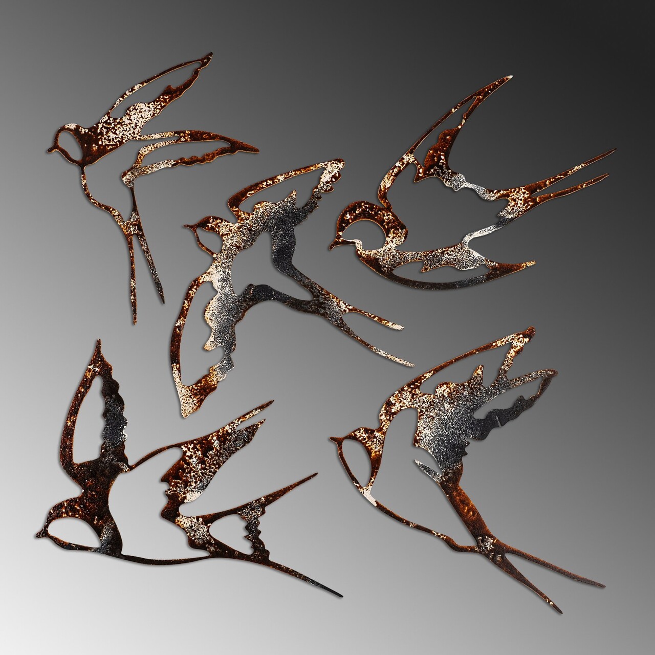 Decoratiune de perete, Birds-2, Dimensiune 1: 19 x 14 cm, Multicolor - view 6