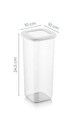 Set recipiente depozitare, Fremont, 964FRM1176, Plastic, Alb