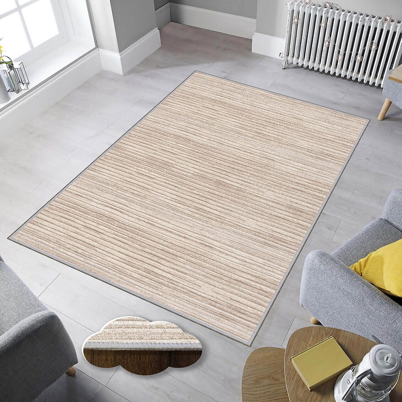 Covor Eexfab840 80x200 cm Poliester Multicolor