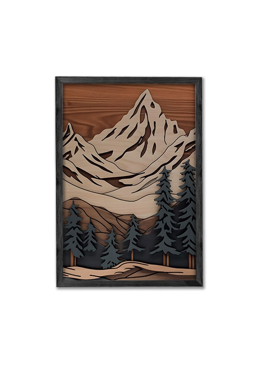 Set 3 tablouri decorative, Ersy3Syhcrv41, MDF, Multicolor - view 3