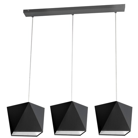 Lustra Adamant, Helam, 75 x 100 cm, 3 x E27, 60W, negru Helam
