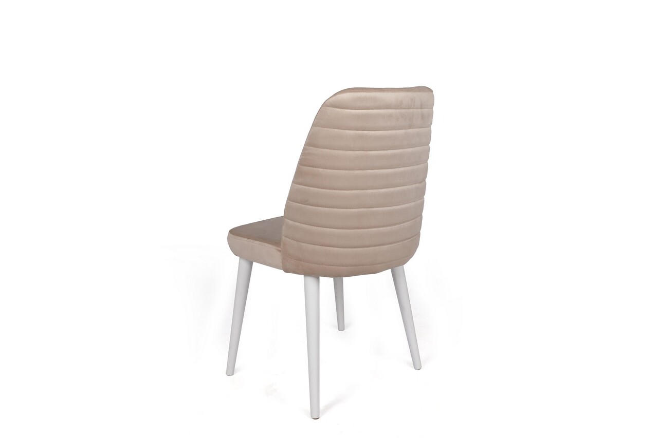 Set de scaune, Nmobb, Tutku-326 V4, Metal, Crem / Alb / - 2 | YEO