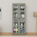 Dulap multifunctional, Miwood, Lucas Glass 1600-76, Verde