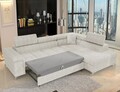 Coltar extensibil dreapta 4 locuri ELTAP, RT-01AMO, Eridano, 275x202x88 cm, lemn/poliester, bej deschis