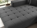 Coltar extensibil stanga 4 locuri ELTAP, Sol-08, Solange, 292x196x84 cm, lemn/poliester, gri