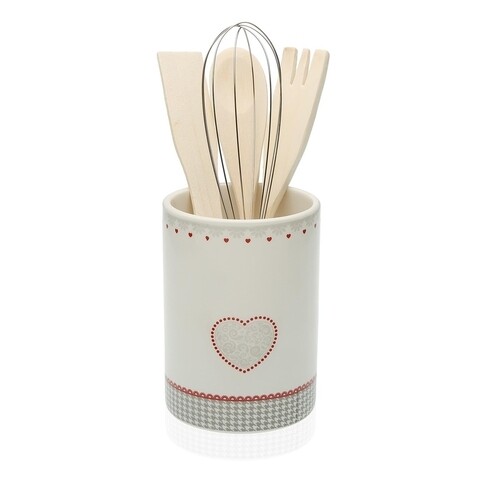 Suport pentru ustensile de bucatarie kamira, versa, Ø10x15 cm, ceramica