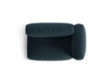 Modul dreapta pentru canapea, 1 loc, Martina-169, Micadoni Home, 160x106x75 cm, tesatura structurata catifelata, albastru jeans