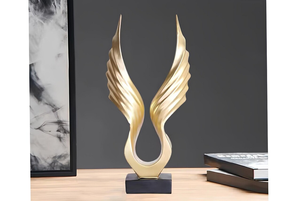 Decoratiune, CY0348, 40x20 cm, Poliester, Auriu