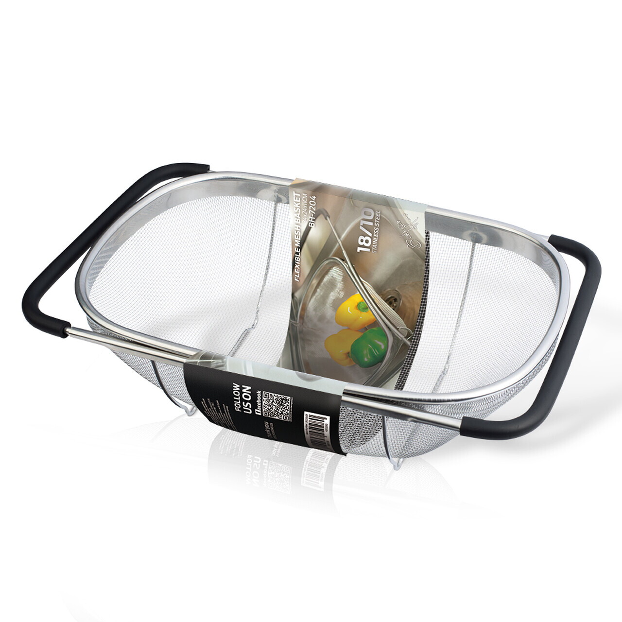 Strecuratoare cu manere reglabile Berlinger Haus, Eternal, 34x24x11 cm, inox 18/10, argintiu/negru - imagine 7