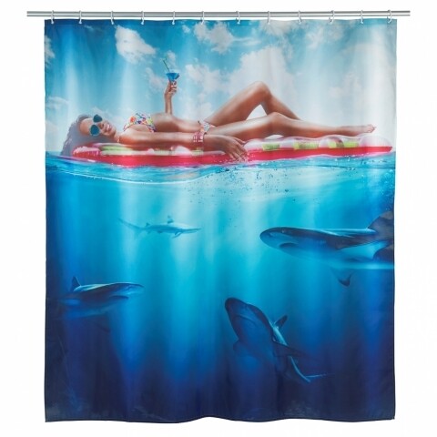 Poza Perdea de dus, Cool Lady, Wenko, 180x200 cm, 100% poliester, multicolor