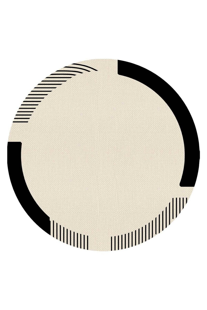 Covor, CLR-7219-272, 180x180 cm, Poliester, Antracit — imaginea 2